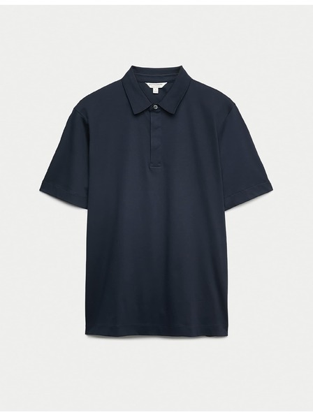Marks & Spencer Polokošeľa z čistej bavlny Supima® Marks & Spencer námornicka modrá