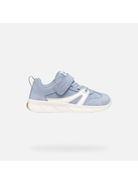Geox Svetlomodré dievčenské tenisky Geox Foot-run