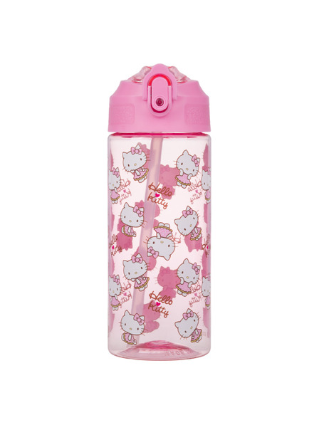 BAAGL BAAGL Tritánová fľaša na pitie s slúchadlom Hello Kitty Sweet Leopard, 500 ml