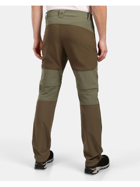 Kilpi Pánske outdoorové odopínacie nohavice Kilpi HOSIO-M Khaki