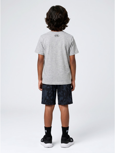 Under Armour Chlapčenský set Under Armour UA PRINTED SS SHORT SET-GRY