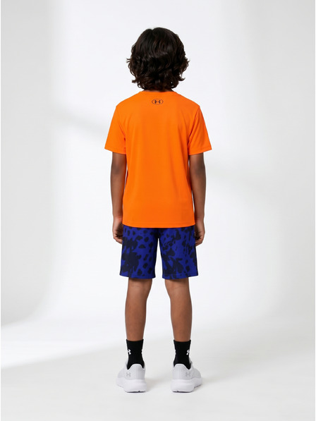 Under Armour Chlapčenský set Under Armour UA TECH PRINTED SS SHORT SET-ORG