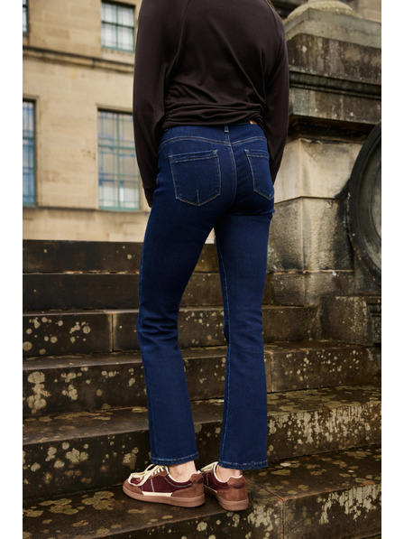 Moodo Bootcut džínsy tmavo modré Moodo