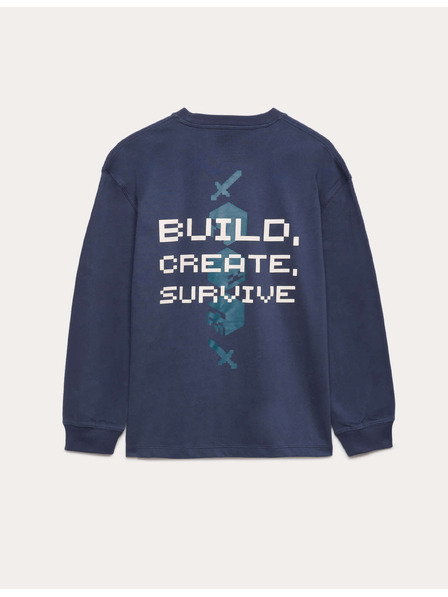Marks & Spencer Top z čistej bavlny s motívom Minecraft™ (6–16 rokov) Marks & Spencer námornicka modrá