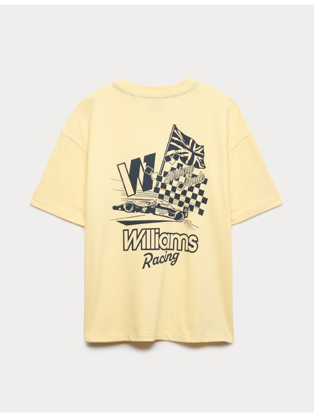 Marks & Spencer Tričko z čistej bavlny s grafickým motívom Williams Racing (6–16 rokov) Marks & Spencer žltá