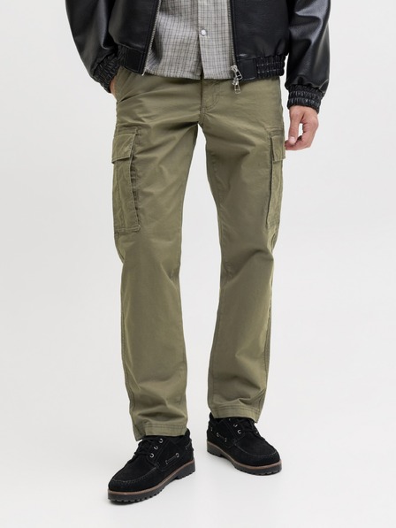 Jack & Jones Pánske cargo nohavice olive night
