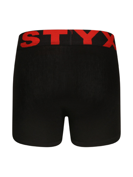 Styx Detské boxerky Styx športová guma čierne