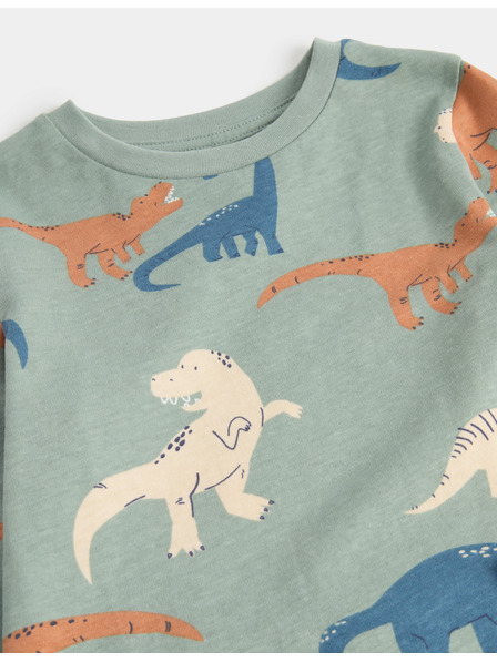 Marks & Spencer Pyžamo z čistej bavlny s motívom dinosaura (1–16 rokov) Marks & Spencer zelená
