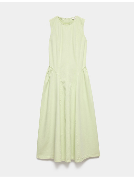 Marks & Spencer Džínsové maxi šaty so znížením pásom Marks & Spencer zelená