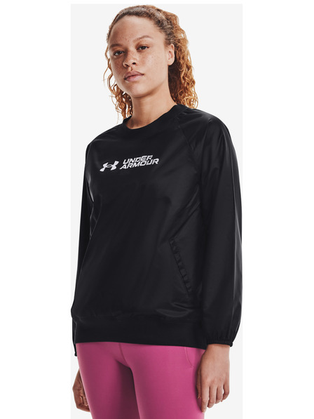 Under Armour Dámska mikina Under Armour Recover Storm Woven Shine Crew