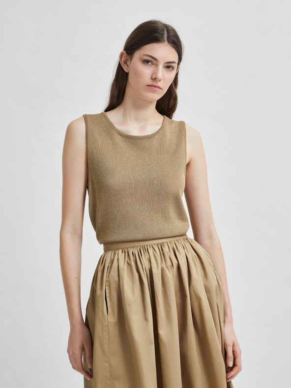Selected Femme Béžový top Selected Femme Moon
