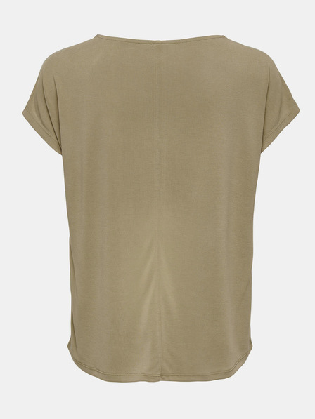 ONLY Khaki tričko s čipkou ONLY FreeLife