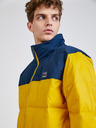 Quiksilver Modro-žltá pánska prešívaná zimná bunda Quiksilver Wolf Shoulder