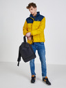 Quiksilver Modro-žltá pánska prešívaná zimná bunda Quiksilver Wolf Shoulder