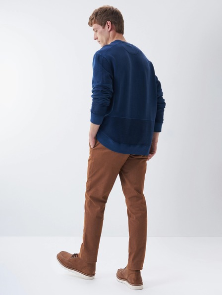 Salsa Jeans Tmavomodrá pánska mikina Salsa Jeans