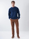 Salsa Jeans Tmavomodrá pánska mikina Salsa Jeans
