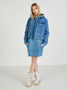 Pepe Jeans Modré mikinové šaty s kapucňou Pepe Jeans Dana
