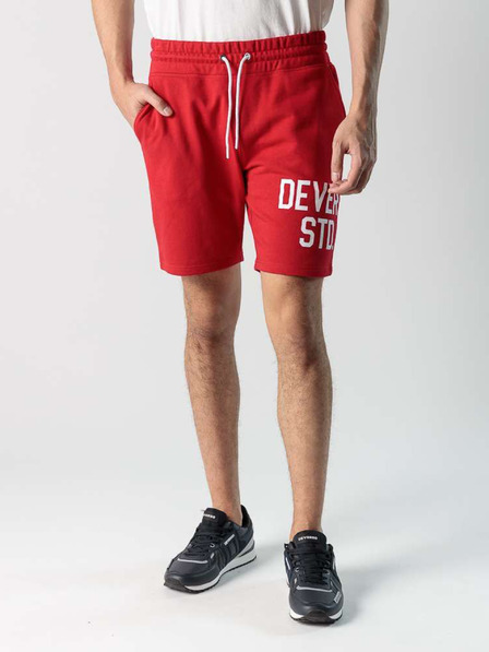 Devergo Červené pánske vlnené šortky Devergo