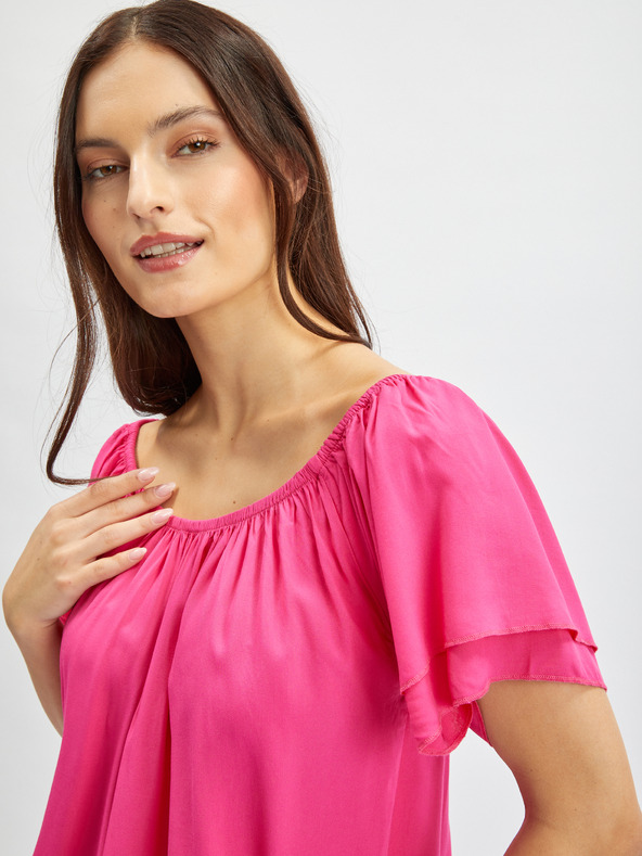 Orsay Tmavoružová dámska blúzka ORSAY