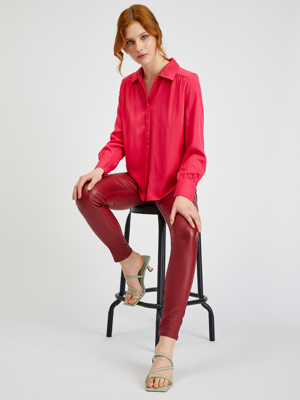 Orsay Tmavoružová dámska blúzka ORSAY