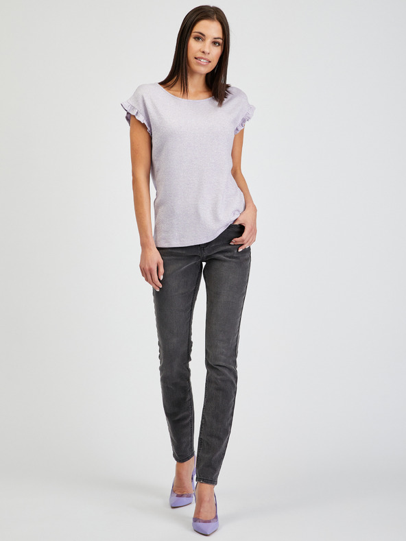 Orsay Svetlo fialové dámske tričko ORSAY