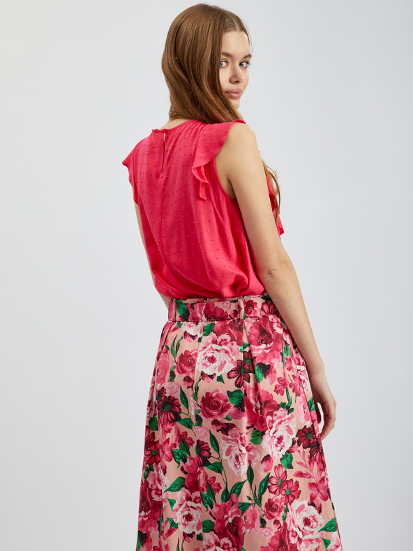 Orsay Tmavoružová dámska blúzka ORSAY