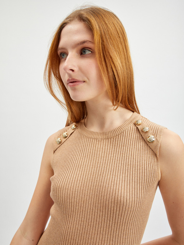 Orsay Svetlohnedé dámske šaty so svetrom ORSAY