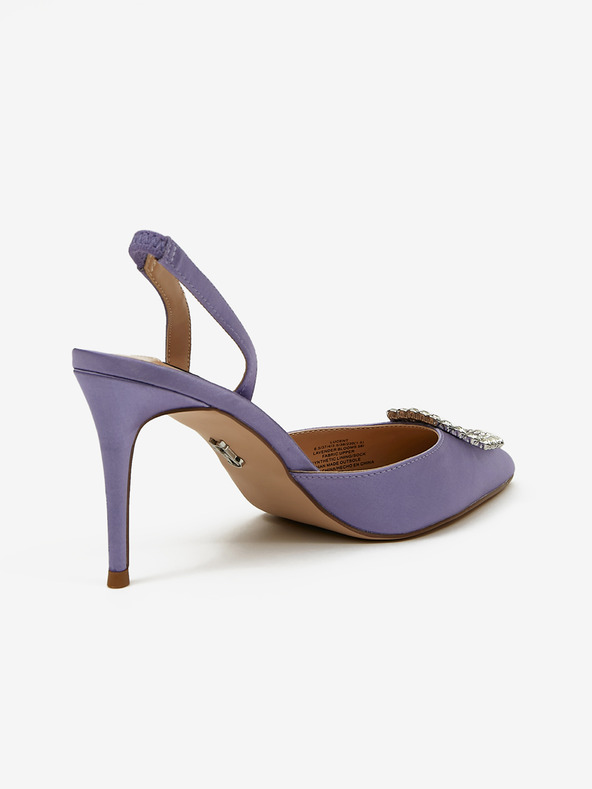 Steve Madden Fialové dámske saténové lodičky Steve Madden