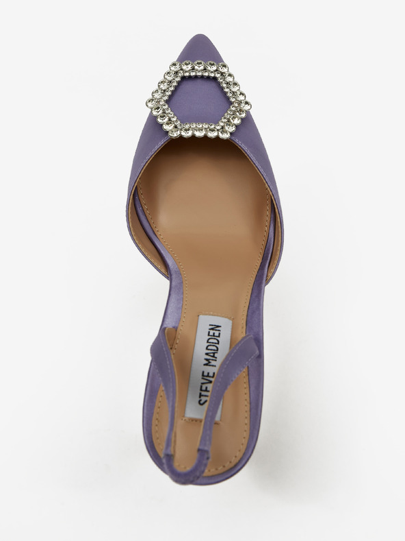 Steve Madden Fialové dámske saténové lodičky Steve Madden
