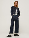 Pepe Jeans Pepe Jeans Edie Tmavomodré dámske orezané široké džínsy