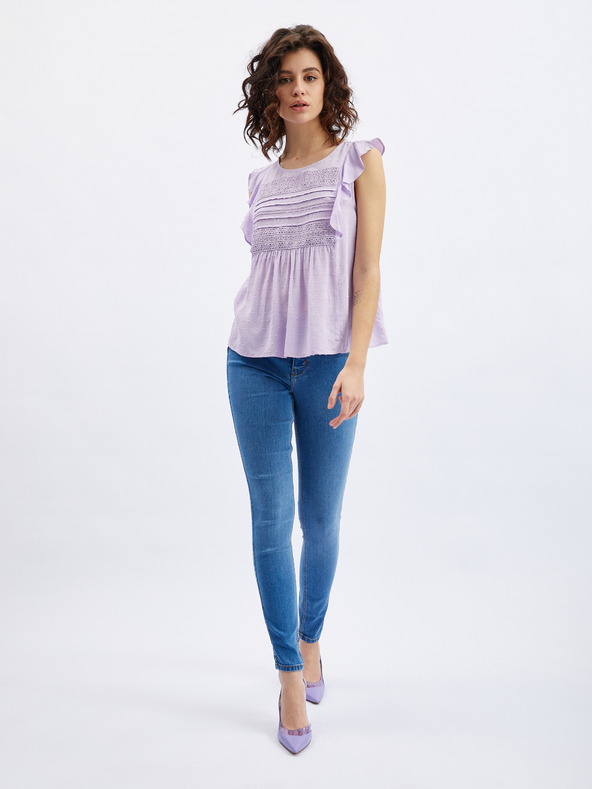 Orsay Fialová dámska blúzka ORSAY