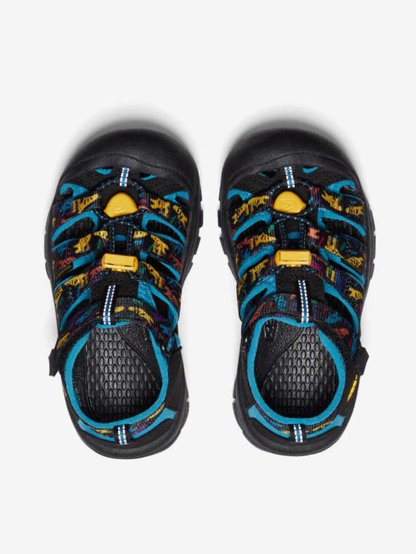 Keen Čierne chlapčenské vzorované sandále Keen