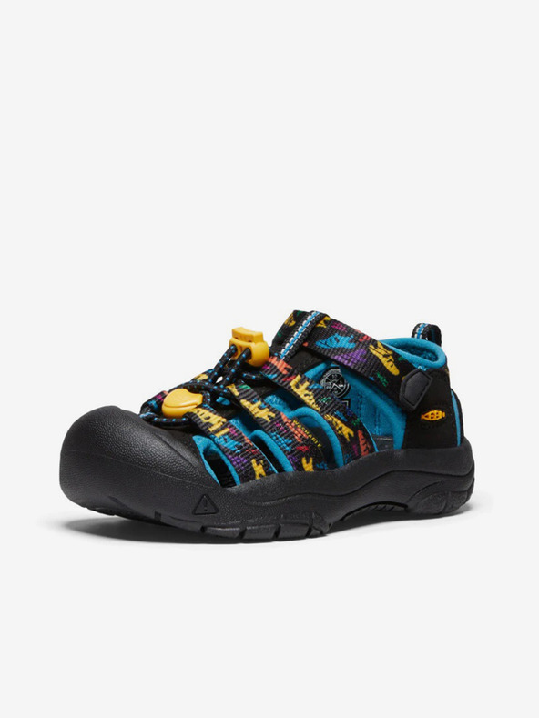 Keen Čierne chlapčenské vzorované sandále Keen
