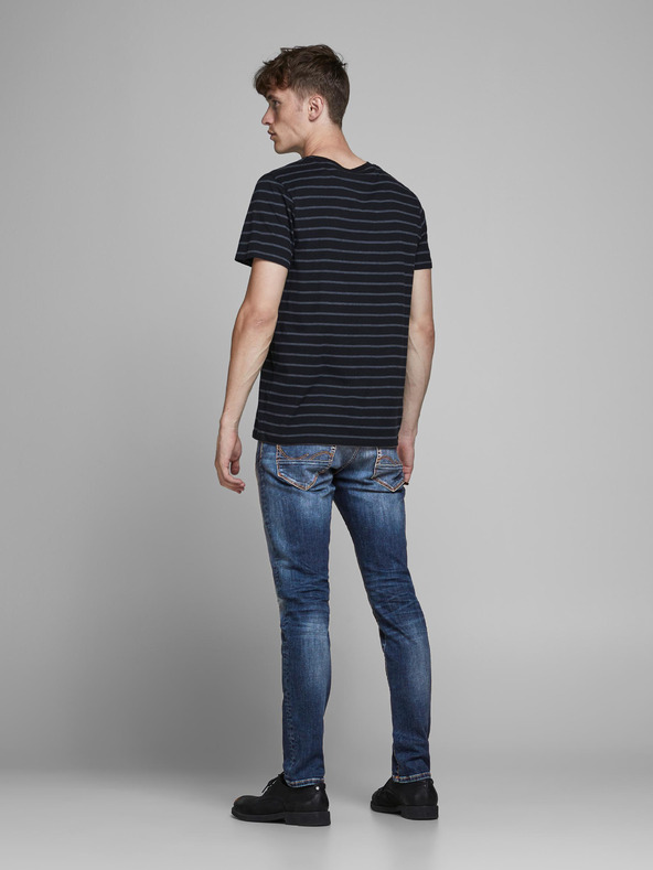 Jack & Jones Modré slim fit džínsy Jack & Jones Glenn