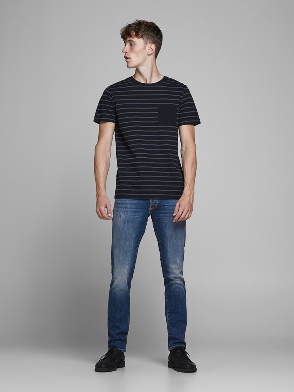 Jack & Jones Modré slim fit džínsy Jack & Jones Glenn