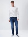 Salsa Jeans Tmavomodré pánske slim fit džínsy Salsa Jeans