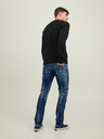 Jack & Jones Tmavomodré slim fit džínsy s vyšívaným efektom Jack & Jones Glenn