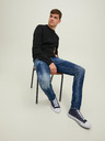 Jack & Jones Tmavomodré slim fit džínsy s vyšívaným efektom Jack & Jones Glenn