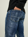 Jack & Jones Tmavomodré slim fit džínsy s vyšívaným efektom Jack & Jones Glenn