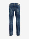 Jack & Jones Tmavomodré slim fit džínsy s vyšívaným efektom Jack & Jones Glenn