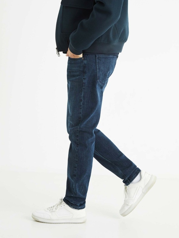 Celio Tmavomodré pánske slim fit džínsy Celio C25 Bostone