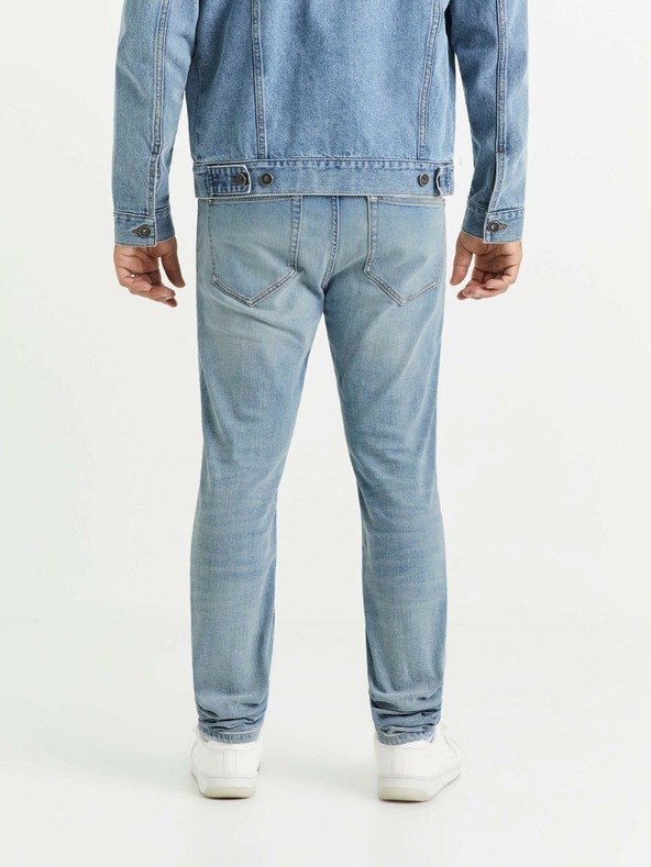 Celio Svetlomodré pánske slim fit džínsy Celio C25 Voslight25