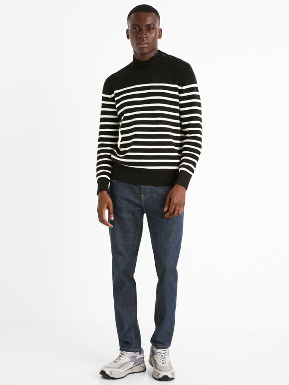 Celio Tmavomodré pánske slim fit džínsy Celio C25 Donew