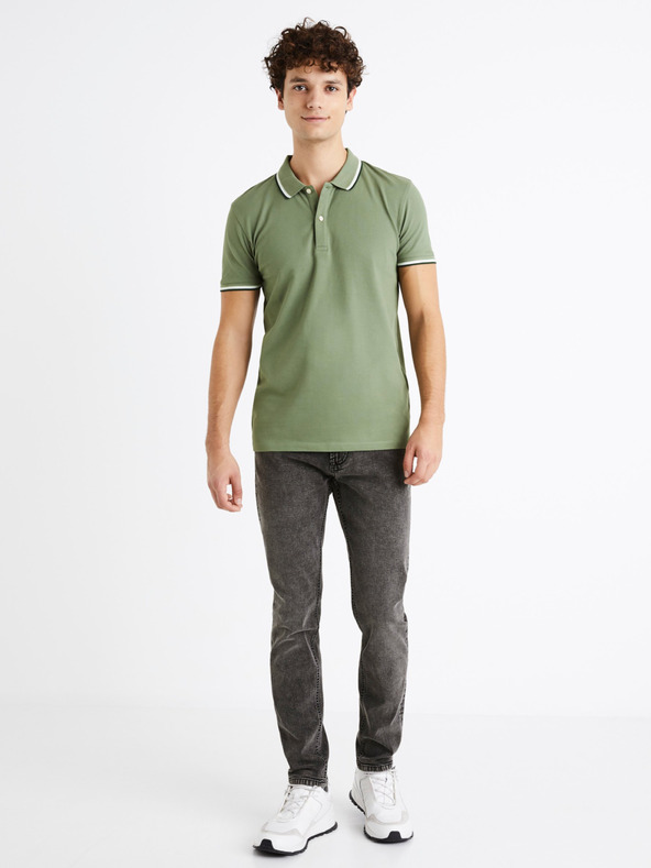 Celio Tmavosivé pánske džínsy slim fit strihu Celio C25 Dosley25