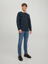 Jack & Jones Modré pánske džínsy úzkeho strihu Jack & Jones Clark