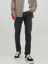 Jack & Jones Čierne pánske slim fit džínsy Jack & Jones Glenn