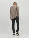 Jack & Jones Čierne pánske slim fit džínsy Jack & Jones Glenn