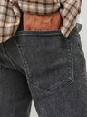 Jack & Jones Čierne pánske slim fit džínsy Jack & Jones Glenn