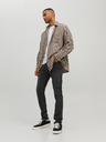 Jack & Jones Čierne pánske slim fit džínsy Jack & Jones Glenn