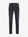 Jack & Jones Čierne pánske slim fit džínsy Jack & Jones Glenn